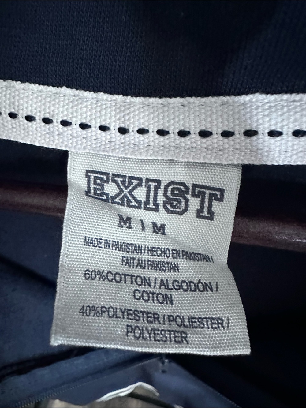Exist Beach Hampton Beach Quarter Zip Sweatshirt – Size Medium | Navy & Cream - Picture 13 of 16